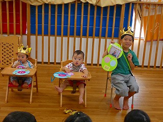 8月生まれのお誕生日会♪(*^▽^*)♪